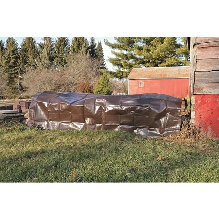 HARPSTER 6 ft x 8 ft Extreme Duty 1.8 Tarp, Brown, Polyethylene BR6x8